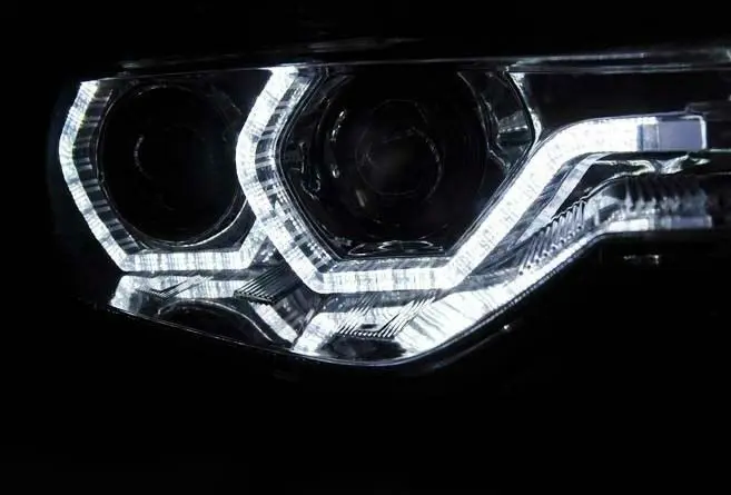 Frontlykter BMW 3 (F30/F31) 2011 - 2015 | ANGEL EYES LED DRL CHROME – bilde 2