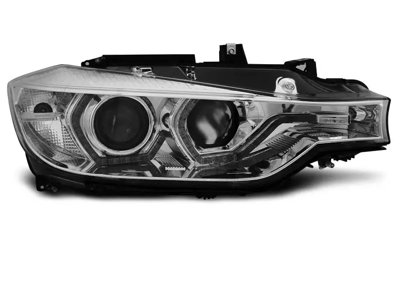 Frontlykter BMW 3 (F30/F31) 2011 - 2015 | ANGEL EYES LED DRL CHROME – bilde 5