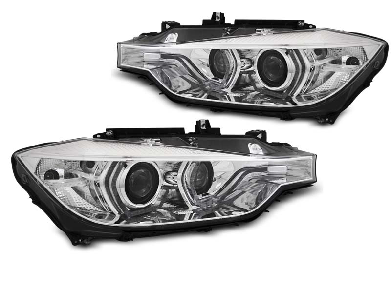 Frontlykter BMW 3 (F30/F31) 2011 - 2015 | XENON ANGEL EYES LED DRL CHROME AFS – bilde 6