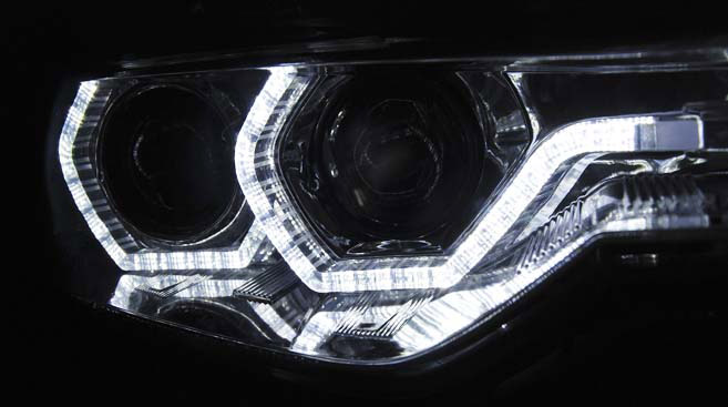 Frontlykter BMW 3 (F30/F31) 2011 - 2015 | XENON ANGEL EYES LED DRL CHROME – bilde 4