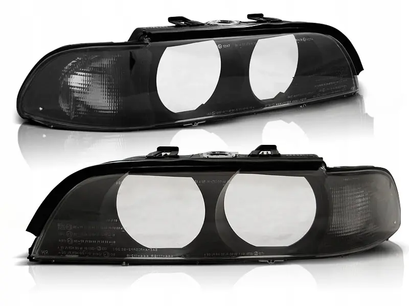 Frontlykter BMW 5 (E39) 1995-2000 BLACK SMOKE H7