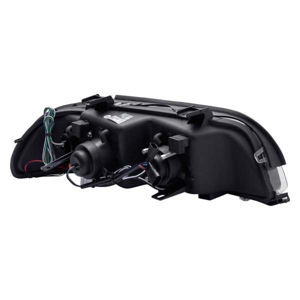 Frontlykter BMW 5 (E39) 1995-2003 ANGEL EYES 3D BLACK – bilde 9