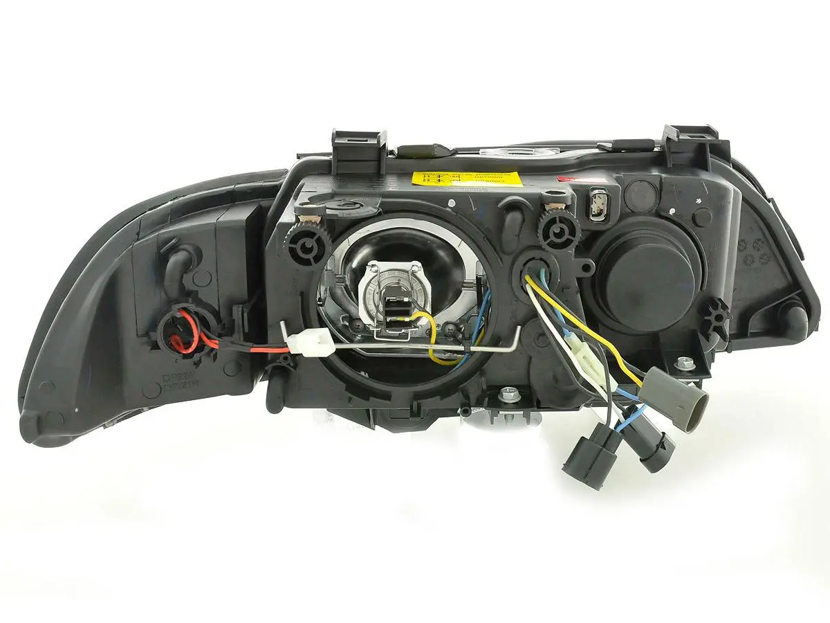 Frontlykter BMW 5 (E39) 1995-2003 ANGEL EYES BLACK LED INDICATOR