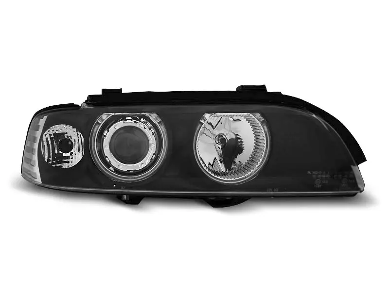 Frontlykter BMW 5 (E39) 1995-2003 ANGEL EYES CCFL BLACK – bilde 5