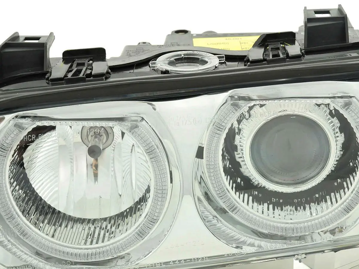 Frontlykter BMW 5 (E39) 1995-2003 ANGEL EYES CHROME LED INDICATOR – bilde 4