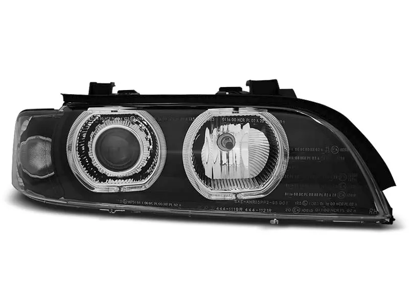 Frontlykter BMW 5 (E39) 1995-2003 │ ANGEL EYES LED BLACK – bilde 6