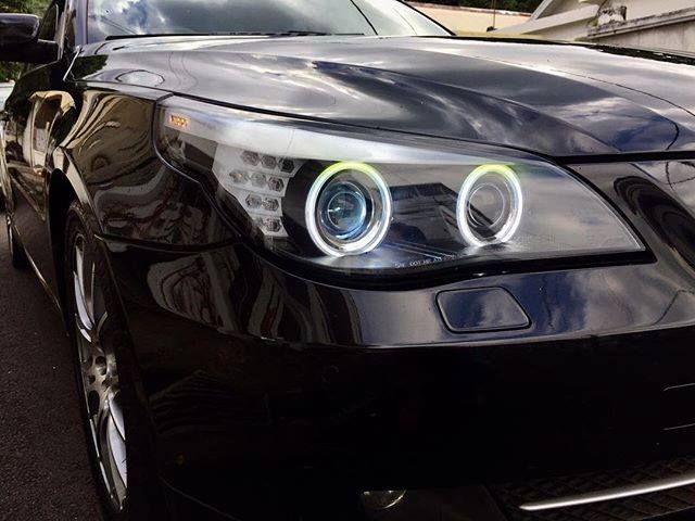 Frontlykter BMW 5 (E60/E61) 2003 - 2007 │ Angel Eyes Black LED Indicator – bilde 8