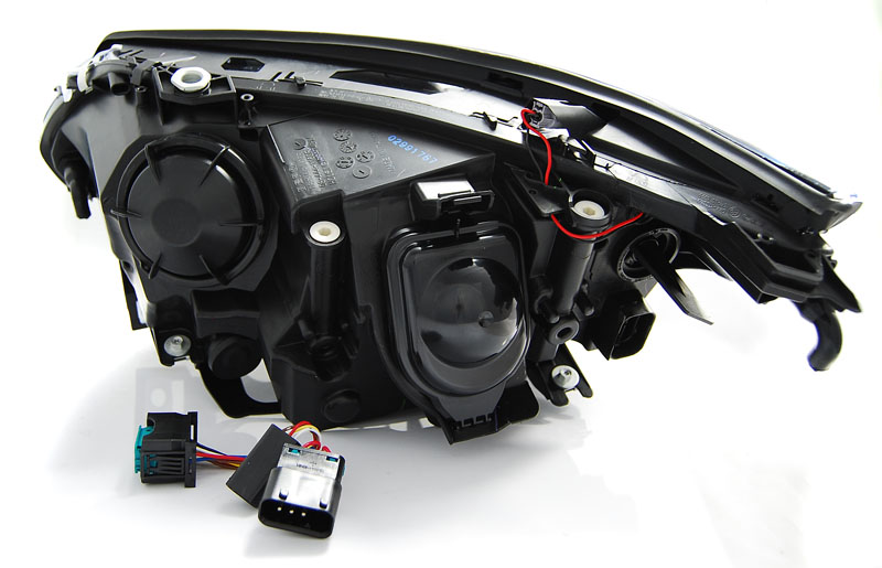 Frontlykter BMW 5 (E60/E61) 2003 - 2007 │ Angel Eyes CCFL Black LED Indicator – bilde 4