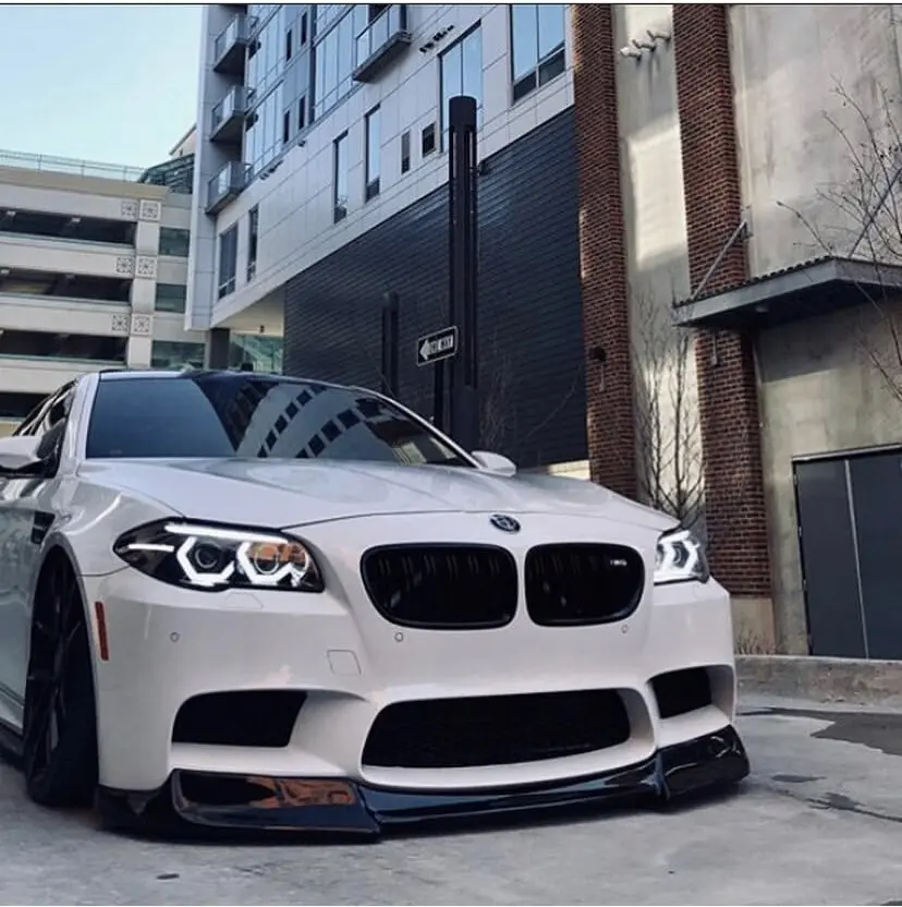 Frontlykter BMW 5 (F10 / F11) 2010 - 2013 │ Xenon Angel Eyes LED DRL Black SEQ Image 7