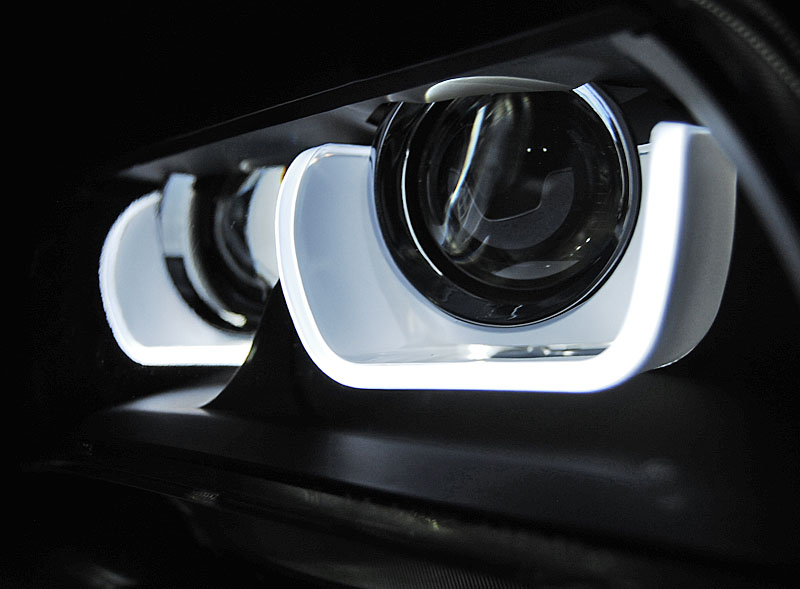 Frontlykter BMW X1 (E84) 2012-2014  XENON U-LED LIGHT BLACK – bilde 4