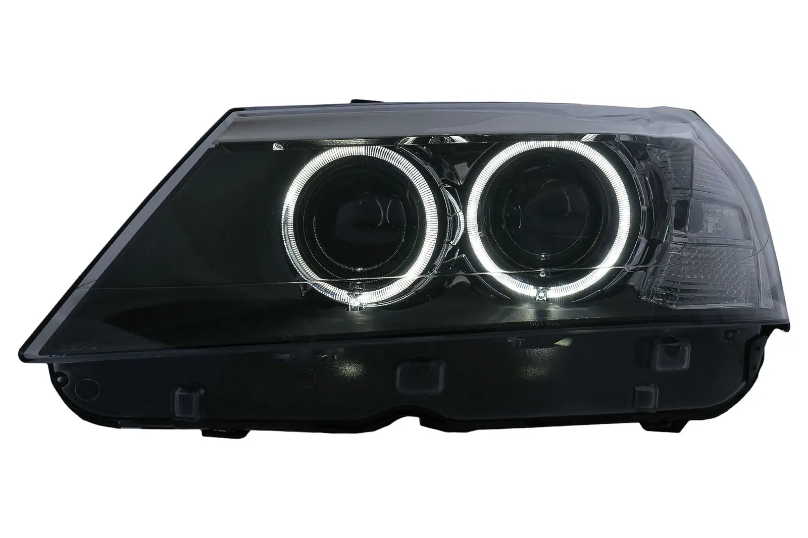 Frontlykter BMW X3 (F25) 2010 - 2014 │ ANGEL EYES LED BLACK – bilde 4
