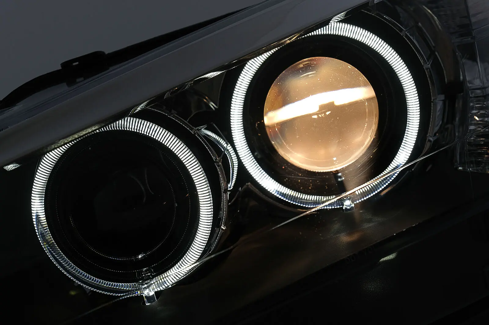 Frontlykter BMW X3 (F25) 2010 - 2014 │ ANGEL EYES LED BLACK – bilde 5