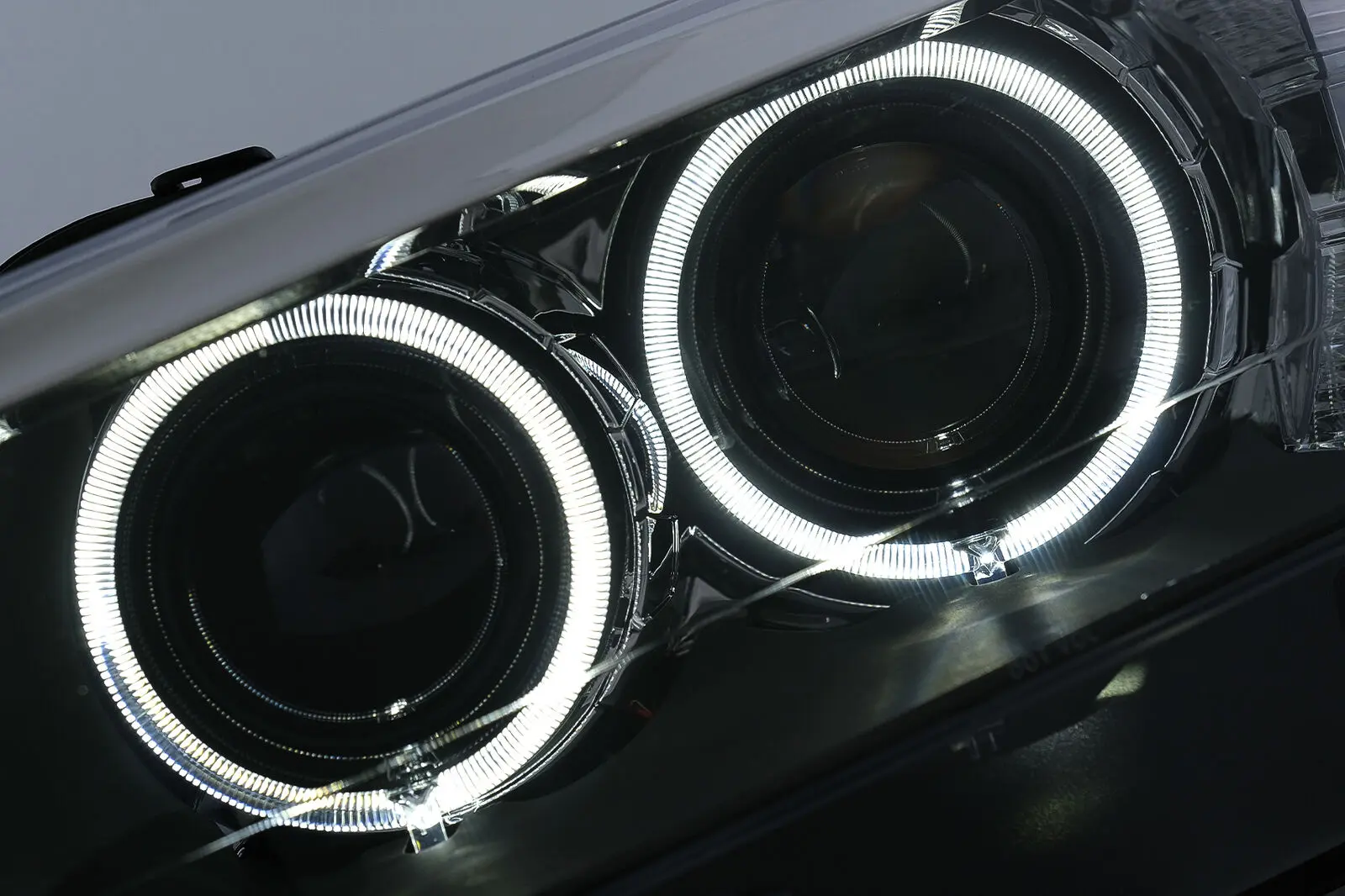 Frontlykter BMW X3 (F25) 2010 - 2014 │ ANGEL EYES LED BLACK – bilde 6