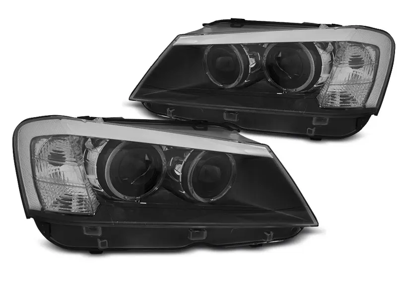 Frontlykter BMW X3 (F25) 2010 - 2014 │ ANGEL EYES LED BLACK – bilde 9