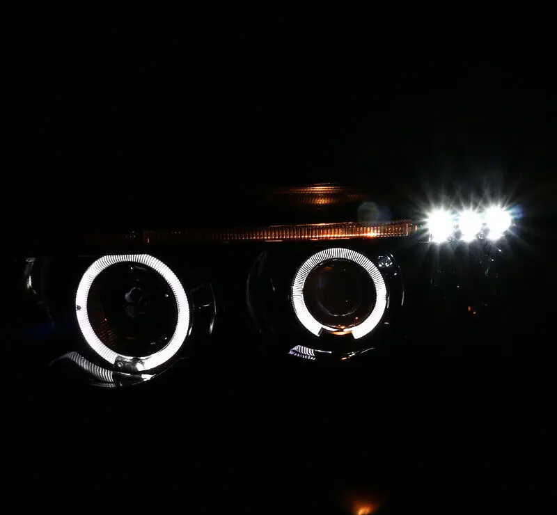 Frontlykter BMW X5 (E53) 1999 - 2003 | ANGEL EYES BLACK – bilde 3