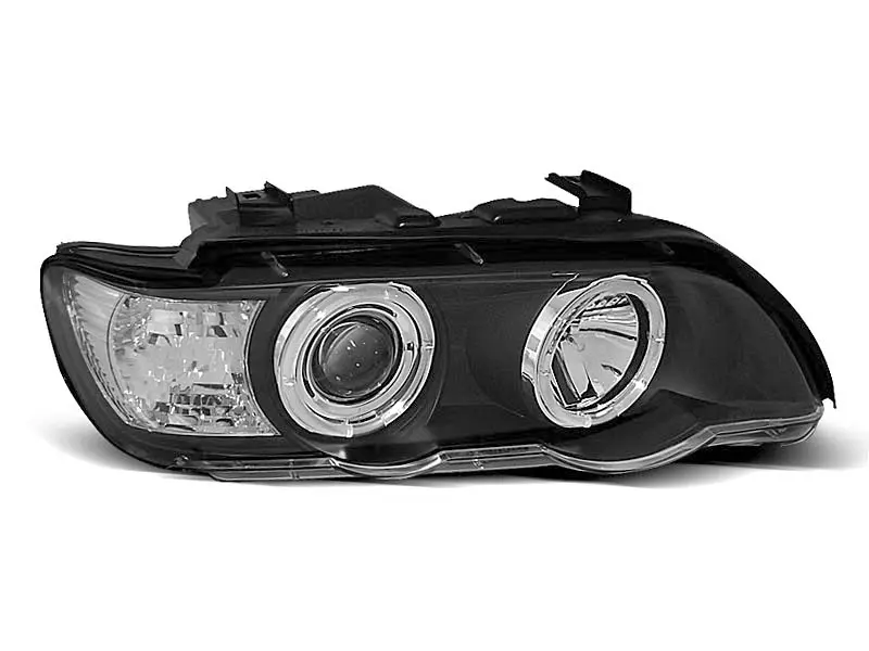 Frontlykter BMW X5 (E53) 1999 - 2003 | ANGEL EYES BLACK – bilde 2
