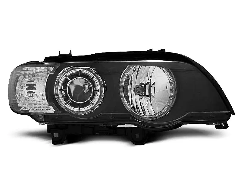 Frontlykter BMW X5 (E53) 1999 - 2003 | ANGEL EYES BLACK – bilde 3