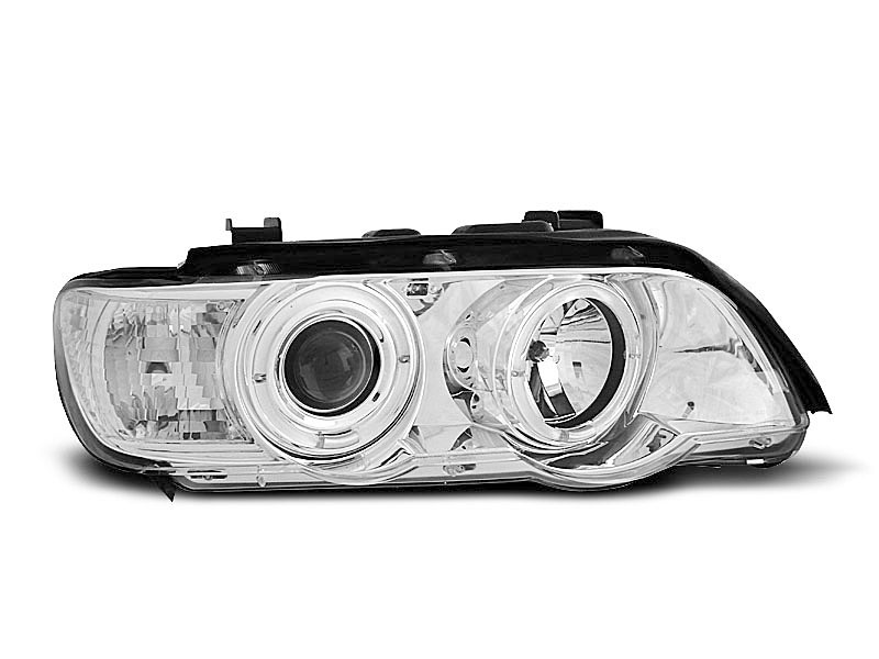 Frontlykter BMW X5 (E53) 1999 - 2003 | ANGEL EYES CHROME – bilde 2
