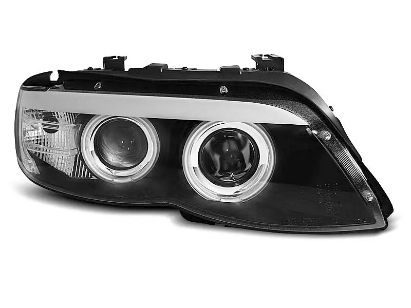 Frontlykter BMW X5 (E53) 2003 - 2006 | XENON ANGEL EYES BLACK Image 7