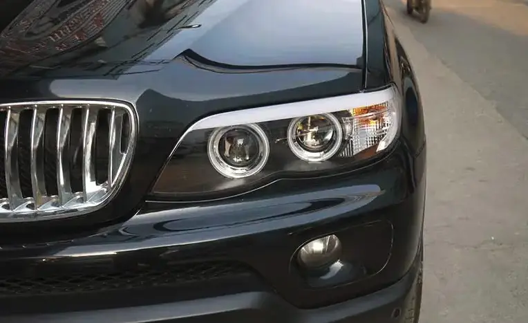 Frontlykter BMW X5 (E53) 2003 - 2006 │ Xenon Angel Eyes CCFL Black – bilde 2