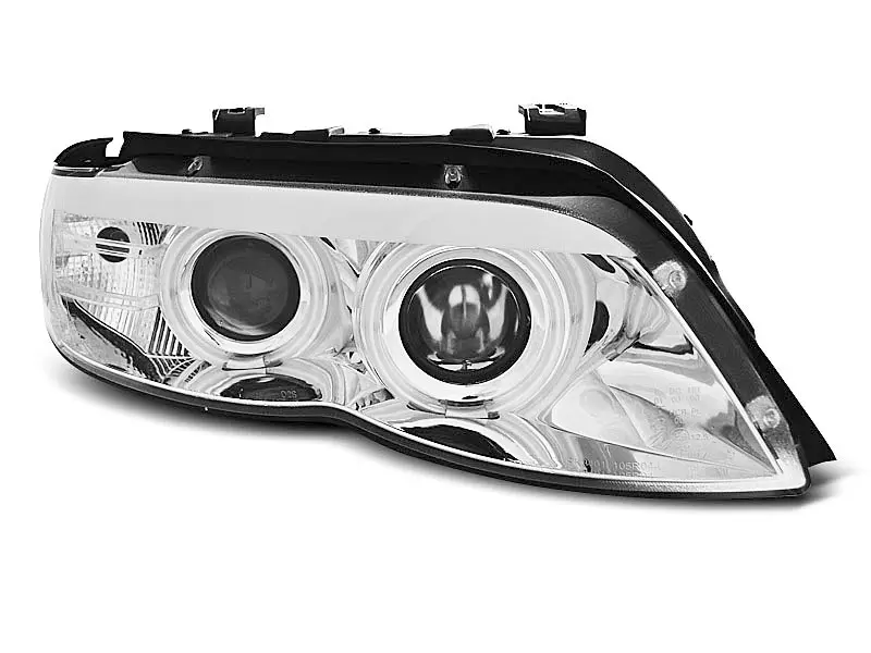 Frontlykter BMW X5 (E53) 2003 - 2006 | XENON ANGEL EYES CHROME – bilde 2