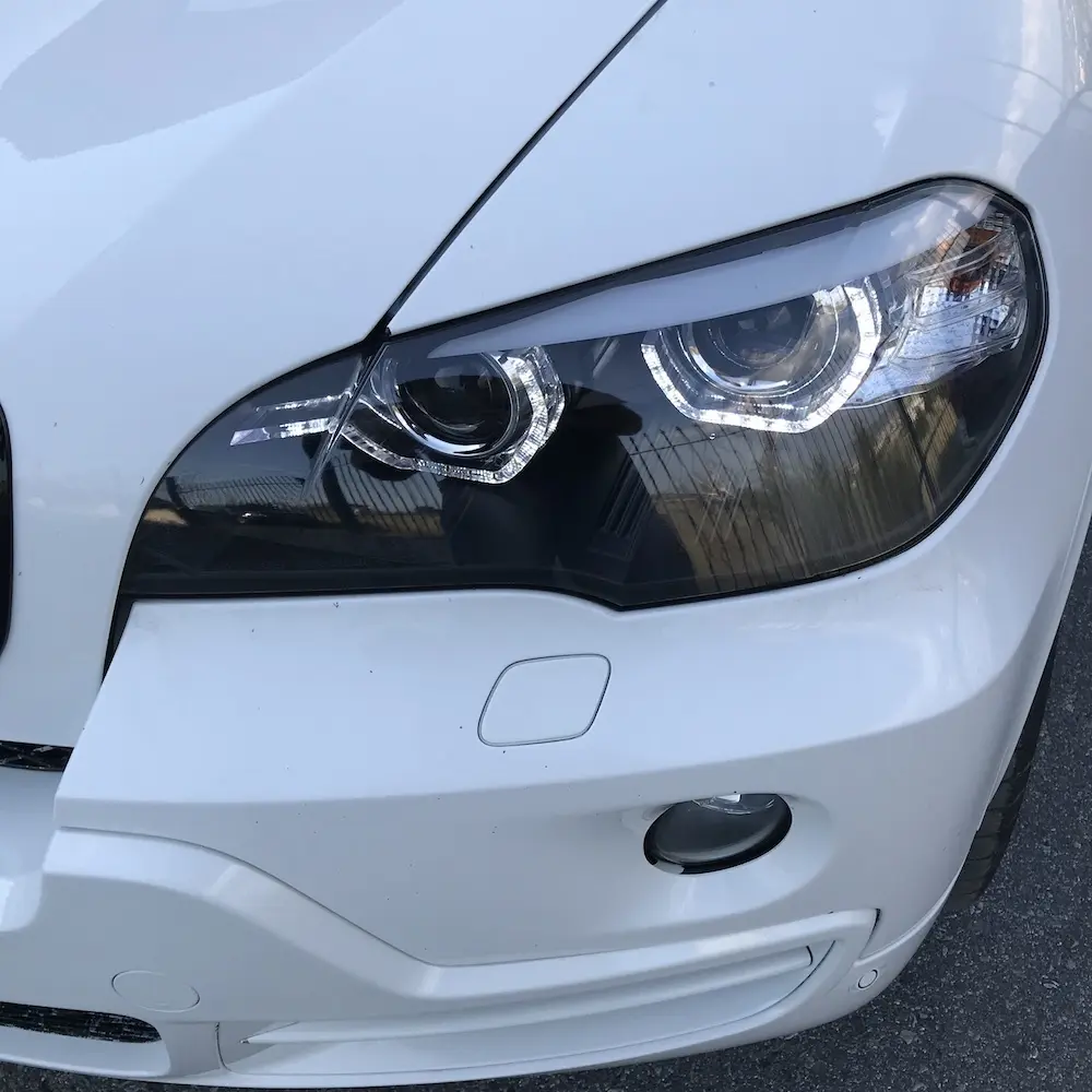 Frontlykter BMW X5 (E70) 2006 - 2010 | XENON ANGEL EYES LED DRL BLACK – bilde 7