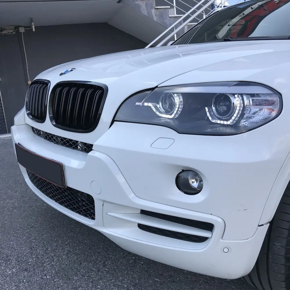 Frontlykter BMW X5 (E70) 2006 - 2010 | XENON ANGEL EYES LED DRL BLACK – bilde 8