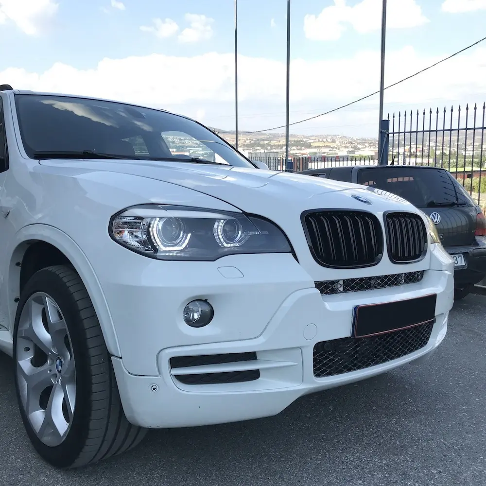 Frontlykter BMW X5 (E70) 2006 - 2010 | XENON ANGEL EYES LED DRL BLACK – bilde 9