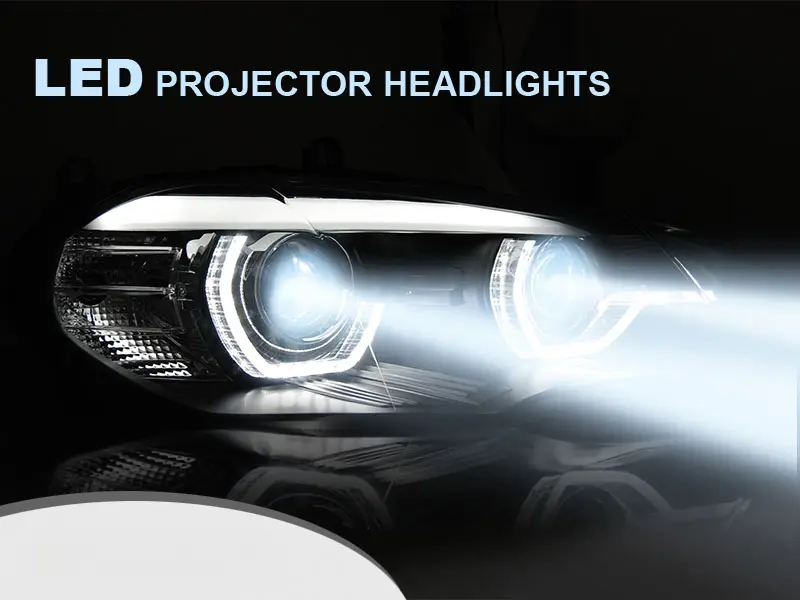 Frontlykter BMW X5 (E70) 2006 - 2013 | ANGEL EYES LED DRL BLACK AFS – bilde 2