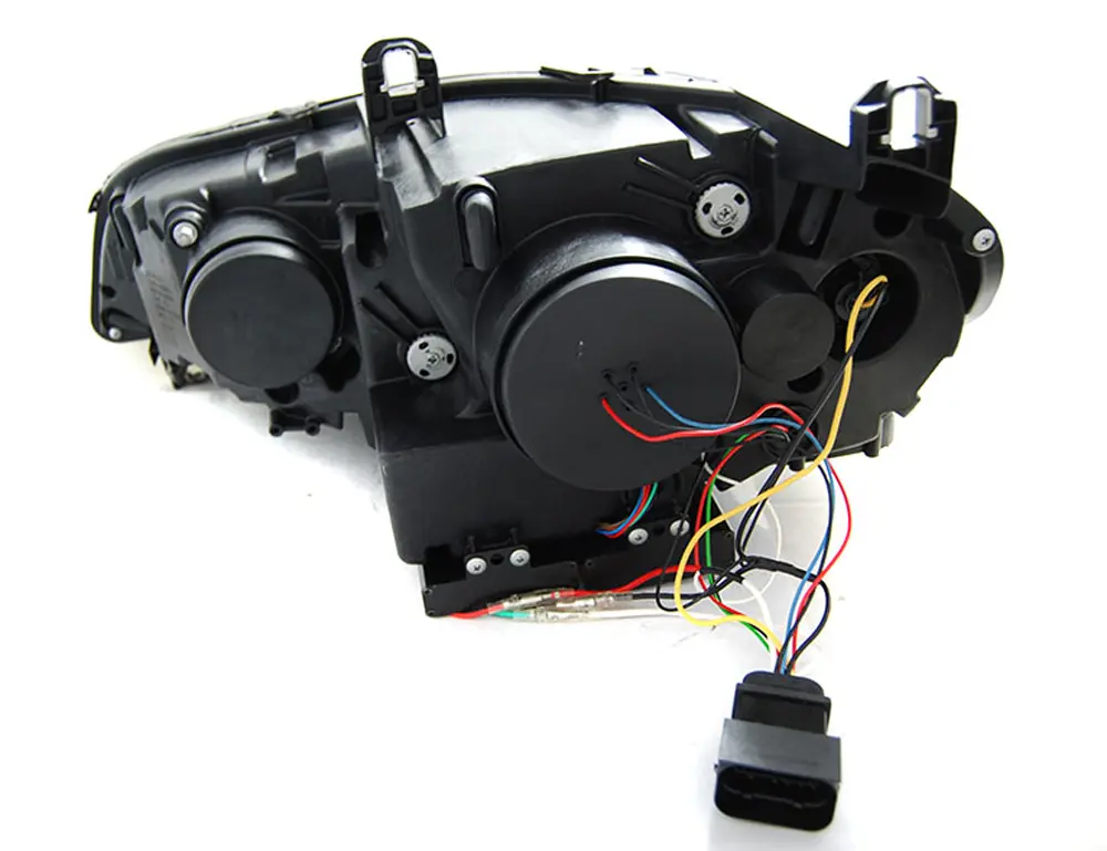 Frontlykter BMW X5 (E70) 2006 - 2013 | ANGEL EYES LED DRL BLACK – bilde 5