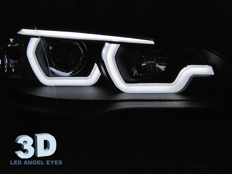 Frontlykter BMW X5 (E70) 2006 - 2013 | Tube Light DRL Black – bilde 2
