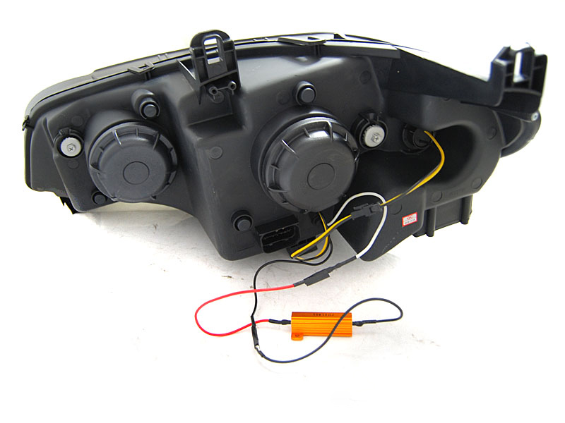 Frontlykter BMW X5 (E70) 2006 - 2013 | Tube Light DRL Black – bilde 4