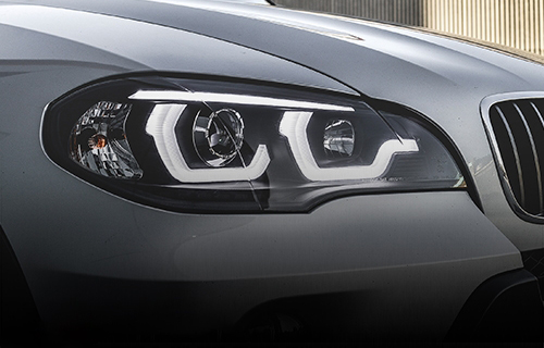 Frontlykter BMW X5 (E70) 2006 - 2013 | Tube Light DRL Black – bilde 5