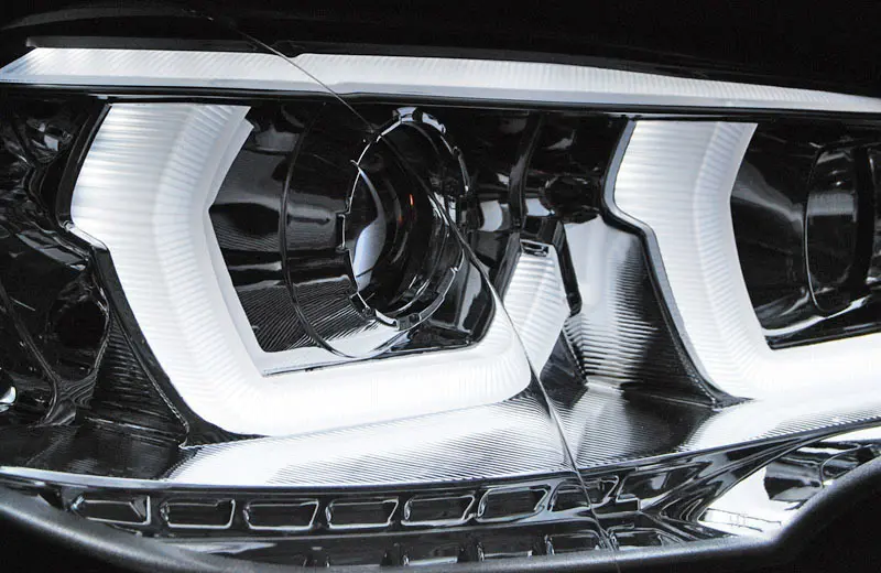 Frontlykter BMW X5 (E70) 2006 - 2013 | TUBE LIGHT DRL CHROME – bilde 10