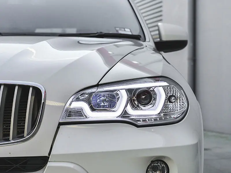 Frontlykter BMW X5 (E70) 2006 - 2013 | TUBE LIGHT DRL CHROME – bilde 3