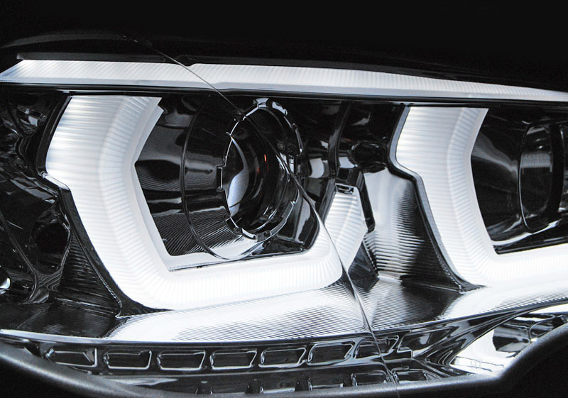 Frontlykter BMW X5 (E70) 2006 - 2013 | TUBE LIGHT DRL CHROME – bilde 4