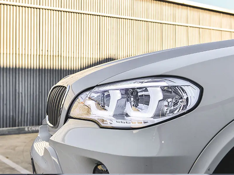 Frontlykter BMW X5 (E70) 2006 - 2013 | TUBE LIGHT DRL CHROME – bilde 6