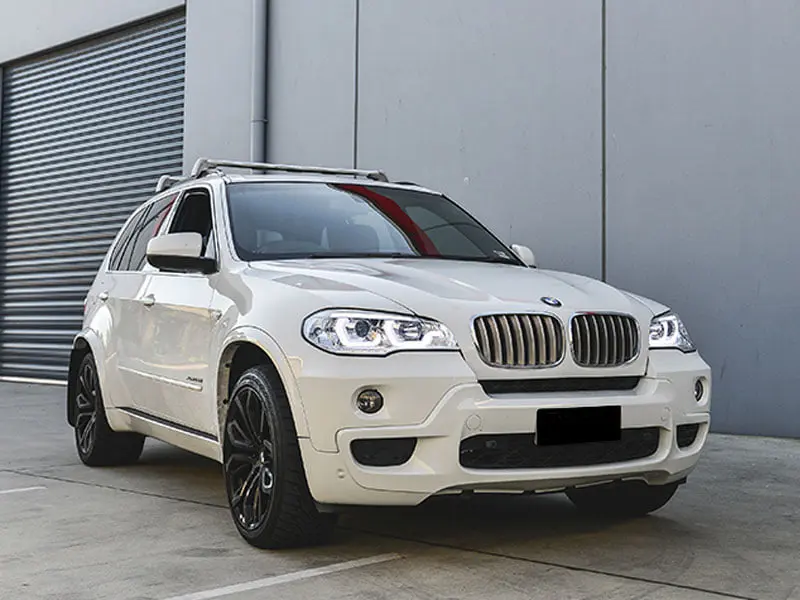 Frontlykter BMW X5 (E70) 2006 - 2013 | TUBE LIGHT DRL CHROME – bilde 7
