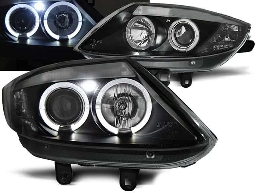 Frontlykter BMW Z4 (E85/E86) 2002-2008 ANGEL EYES BLACK