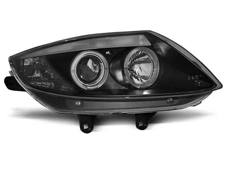 Frontlykter BMW Z4 (E85/E86) 2002-2008 ANGEL EYES BLACK – bilde 2