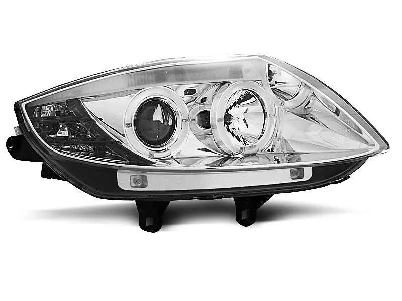 Frontlykter BMW Z4 (E85/E86) 2002-2008 ANGEL EYES CHROME – bilde 2
