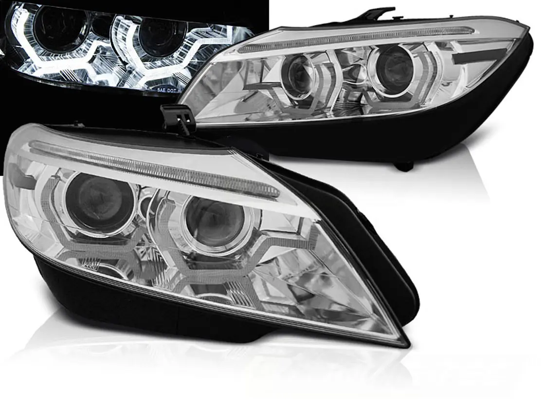 Frontlykter BMW Z4 (E89) 2009-2013 XENON LED DRL CHROME AFS SEQ