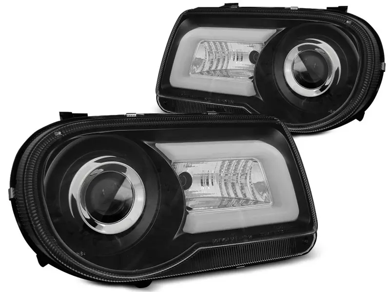 Frontlykter CHRYSLER 300C 2005-2010 BLACK TUBE LIGHT – bilde 3