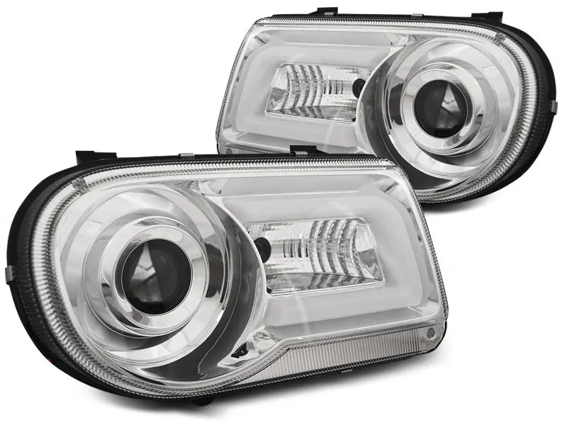 Frontlykter CHRYSLER 300C 2005-2010 CHROME TUBE LIGHT – bilde 4