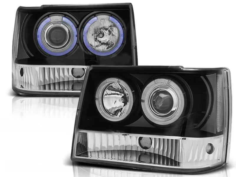 Frontlykter CHRYSLER JEEP GRAND CHEROKEE 1993-1998 BLACK – bilde 2