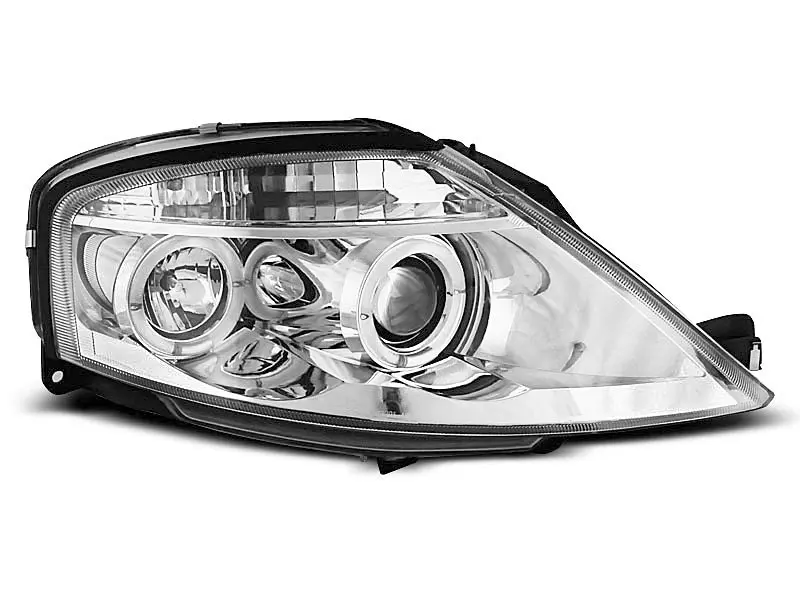 Frontlykter CITROEN C3 2002-2009 ANGEL EYES CHROME – bilde 2