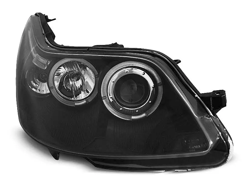 Frontlykter CITROEN C4 2004-2010 ANGEL EYES BLACK – bilde 3