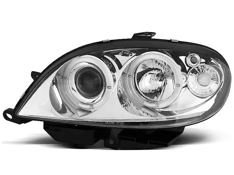 Frontlykter CITROEN SAXO 1999-2003 ANGEL EYES CHROME – bilde 2