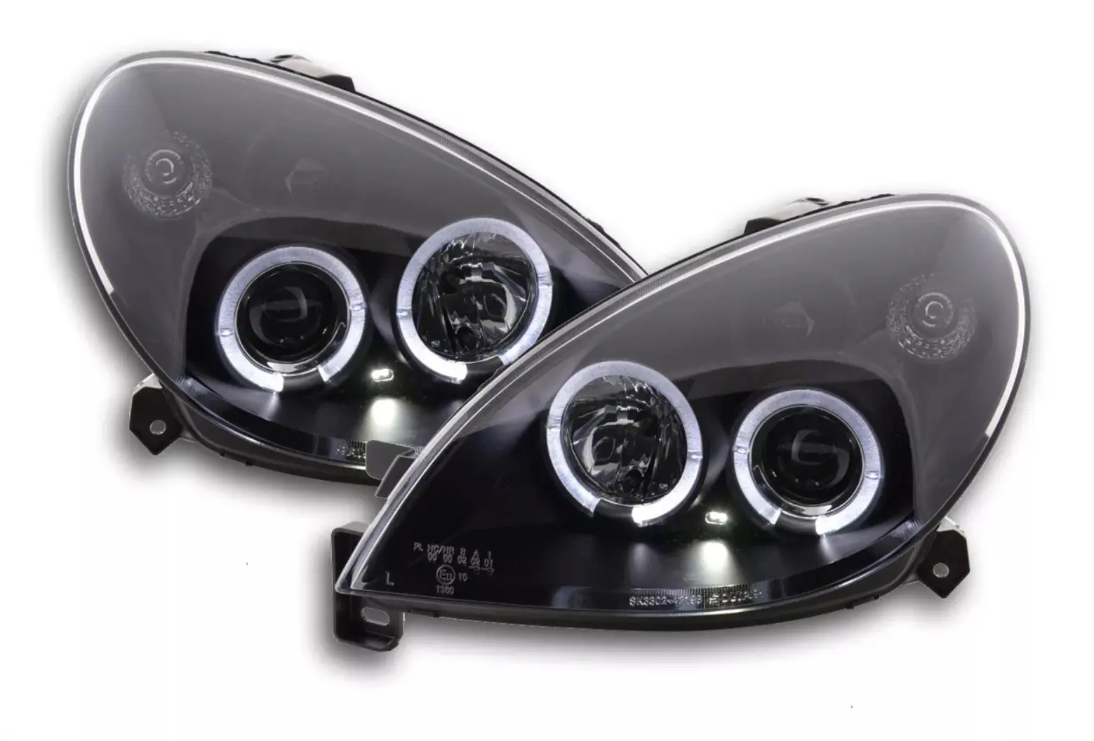 Frontlykter CITROEN XSARA 2000-2004 ANGEL EYES BLACK
