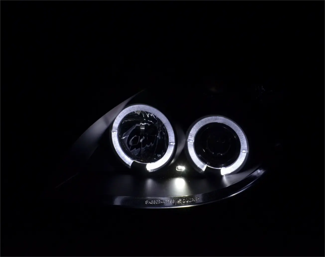 Frontlykter CITROEN XSARA 2000-2004 ANGEL EYES BLACK – bilde 2